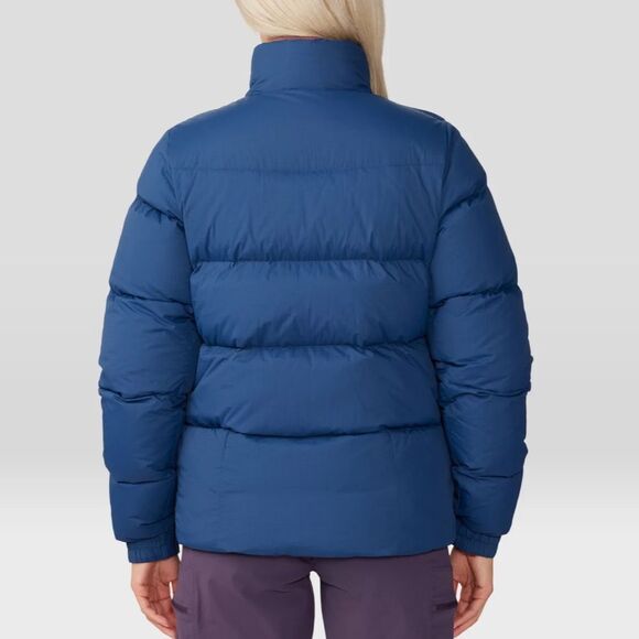 nwt mountain hardwear‎ nevadan down jacket puffer large blue navy outer dark - Picture 10 of 15
